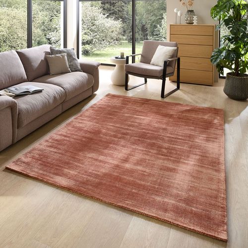 Tapis Brillant En Viscose Star 190x290 Cm - Cuivre