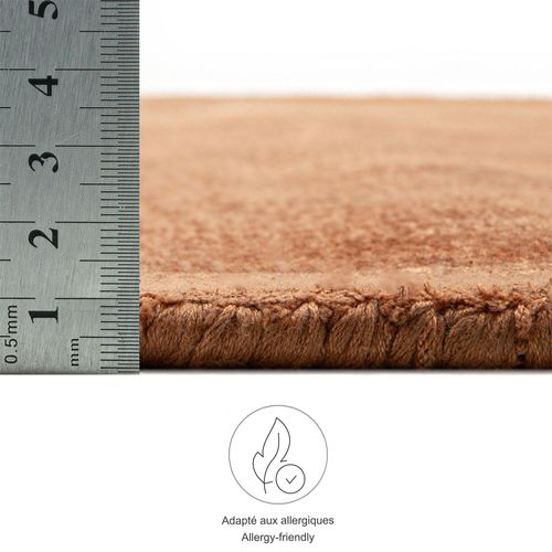 Tapis Brillant En Viscose Star 190x290 Cm - Cuivre