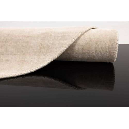 Tapis Brillant En Viscose Star Diam 120 Cm - Crème