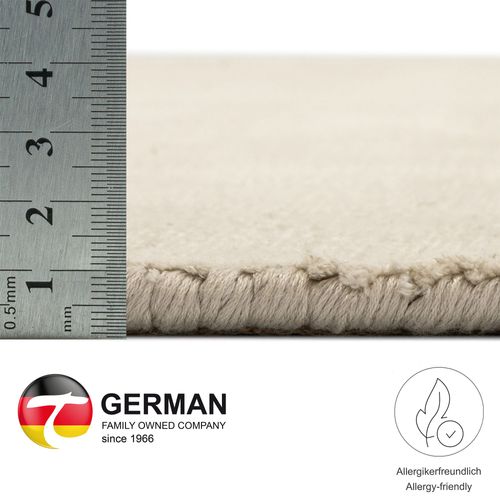 Tapis Brillant En Viscose Star Diam 150 Cm - Crème