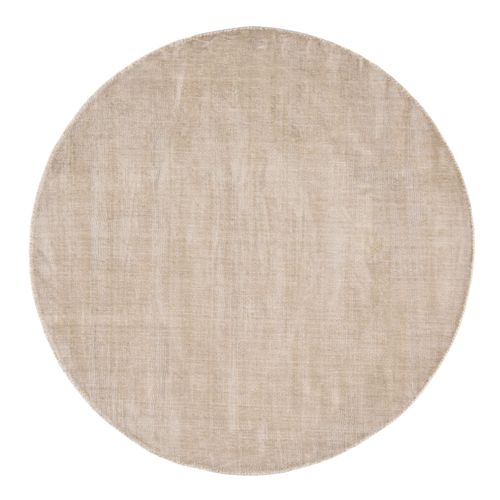 Tapis Brillant En Viscose Star Diam 190 Cm - Crème