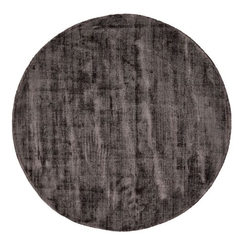 Tapis Brillant En Viscose Star Diam 120 Cm - Anthracite