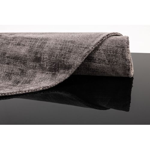 Tapis Brillant En Viscose Star Diam 120 Cm - Anthracite