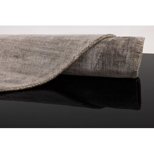 Tapis Brillant En Viscose Star Diam 120 Cm - Gris