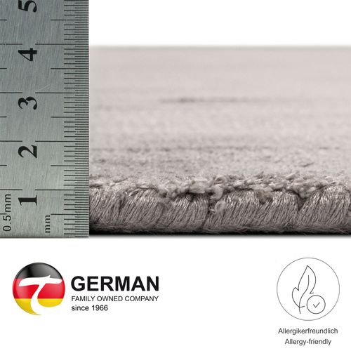 Tapis Brillant En Viscose Star Diam 150 Cm - Gris