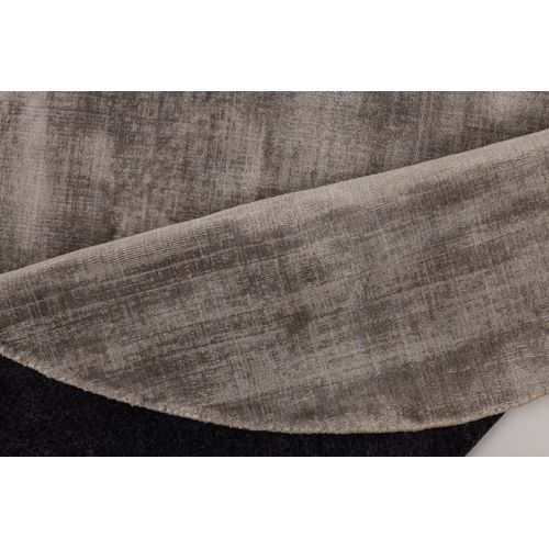 Tapis Brillant En Viscose Star Diam 150 Cm - Gris