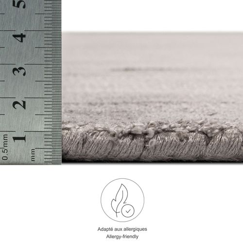 Tapis Brillant En Viscose Star 240x340 Cm - Gris