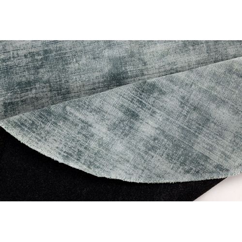 Tapis Brillant En Viscose Star Diam 120 Cm - Turquoise