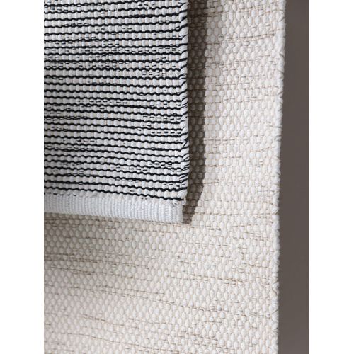Tapis En Coton Tissé Main Ron Crème 200x290 Cm
