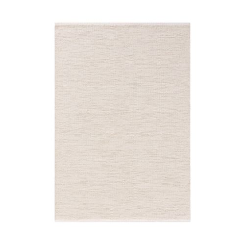 Tapis En Coton Tissé Main Ron Crème 70x140 Cm
