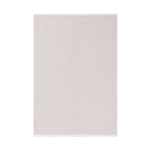 Tapis En Coton Tissé Main Ron Blanc 350x450 Cm