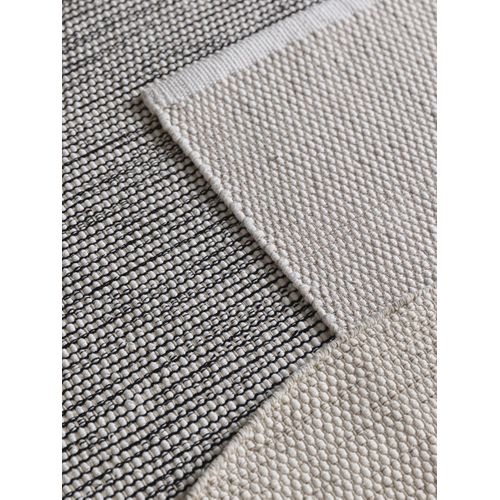 Tapis En Coton Tissé Main Ron Blanc 350x450 Cm