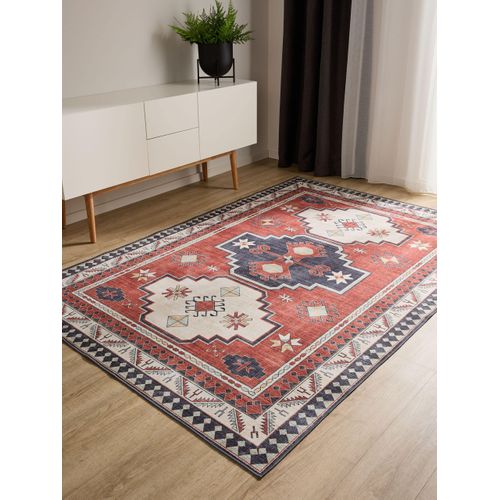 Tapis Lavable George Multicolore/bleu 140x200 Cm