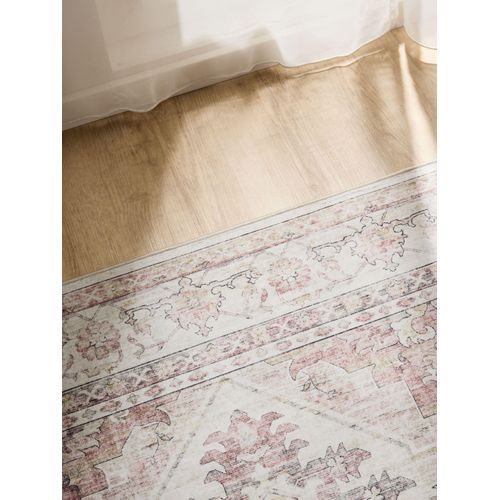 Tapis Lavable George Rose/beige 160x230 Cm