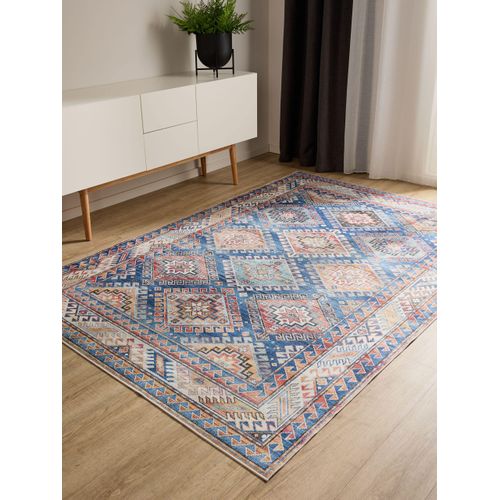 Tapis Lavable George Bleu 160x230 Cm