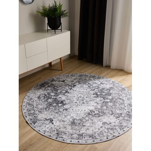 Tapis Lavable George Anthracite Ø 160 Cm