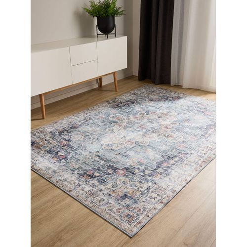 Tapis Lavable George Bleu 160x230 Cm
