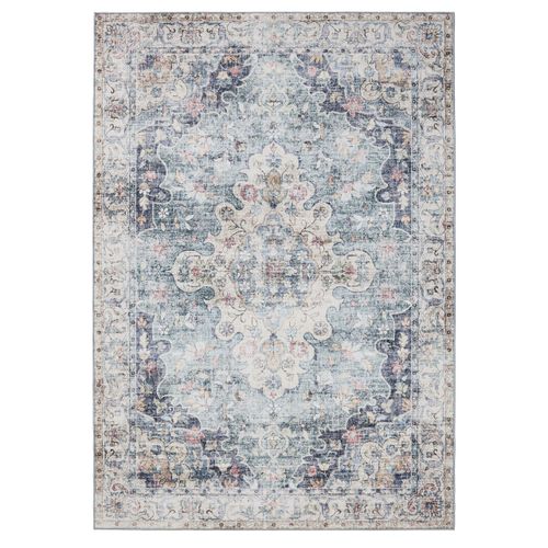 Tapis Lavable George Bleu 80x150 Cm