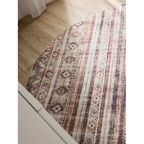 Tapis Lavable George Marron Ø 120 Cm
