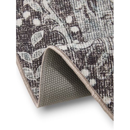 Tapis Lavable George Noir/gris Ø 160 Cm