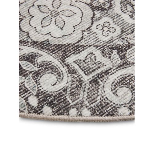 Tapis Lavable George Noir/gris Ø 160 Cm