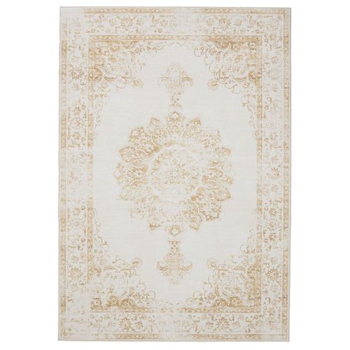 Tapis Lavable George Crème/jaune 160x230 Cm