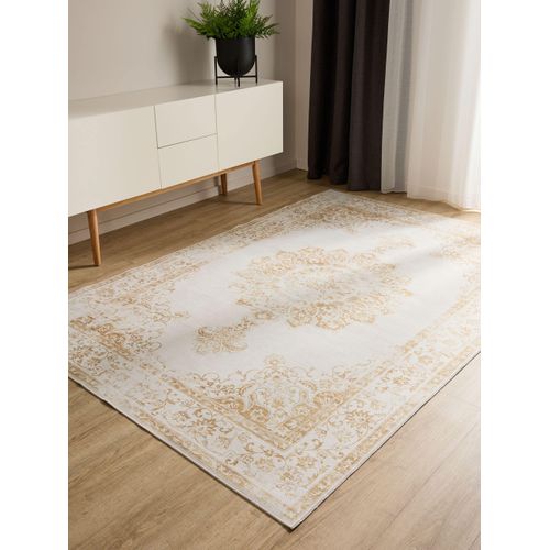 Tapis Lavable George Crème/jaune 300x400 Cm