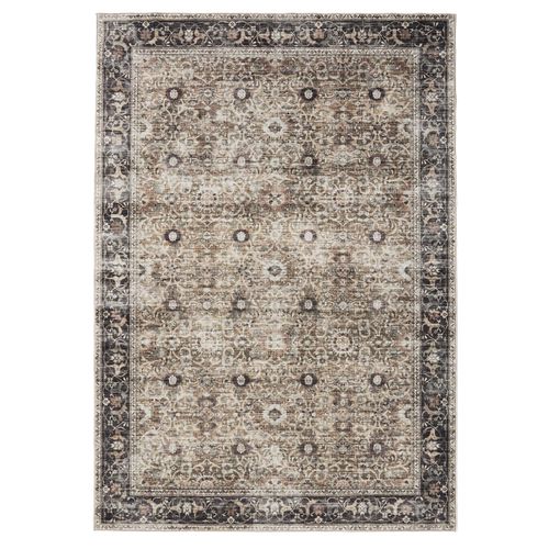 Tapis Lavable George Anthracite/taupe 160x230 Cm