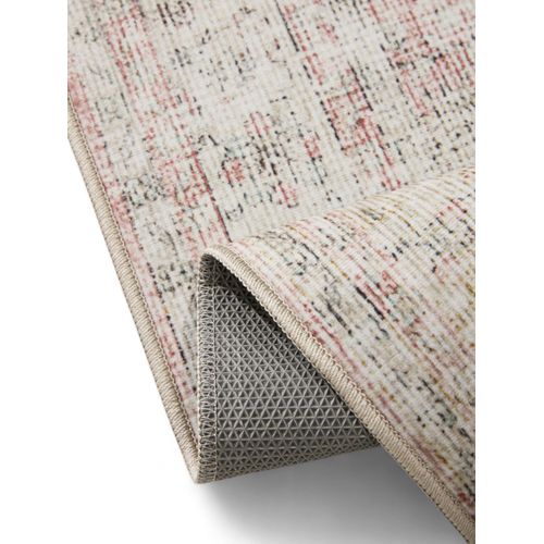 Tapis Lavable George Beige/rose 140x200 Cm