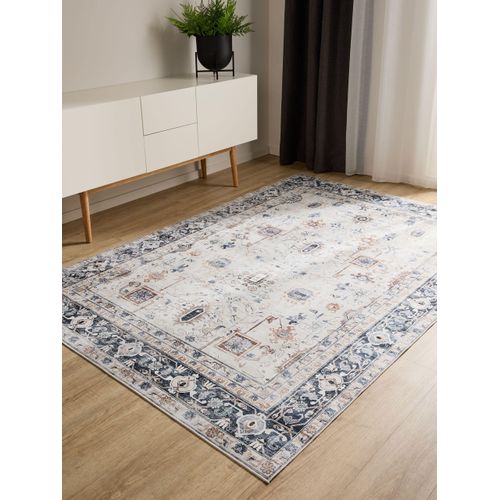 Tapis Lavable George Crème/gris 120x170 Cm