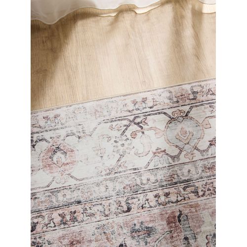 Tapis Lavable George Crème/taupe 160x230 Cm