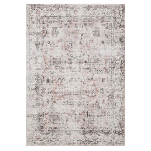 Tapis Lavable George Crème/taupe 80x150 Cm