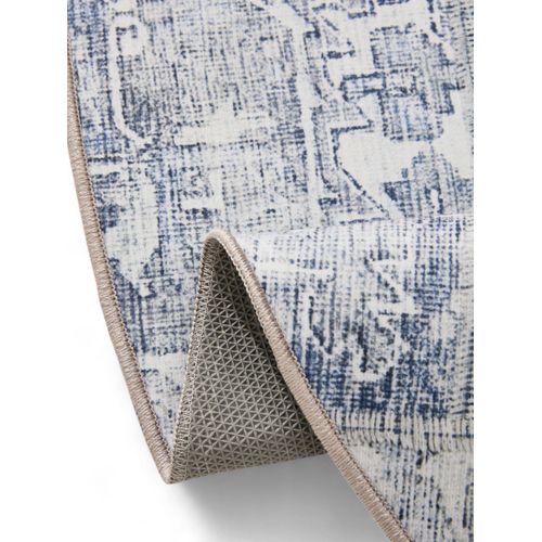 Tapis Lavable George Bleu Ø 120 Cm