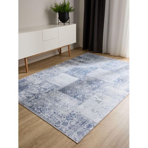 Tapis Lavable George Bleu 2 140x200 Cm