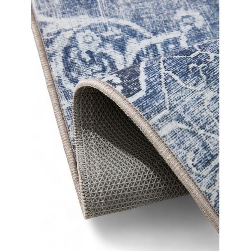 Tapis Lavable George Bleu 60x120 Cm