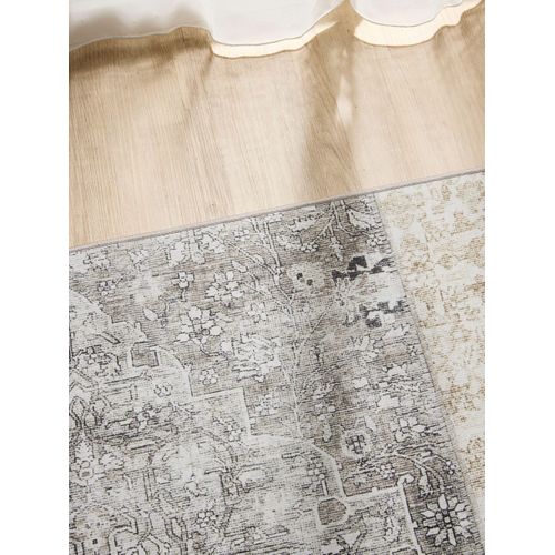 Tapis Lavable George Gris 120x170 Cm