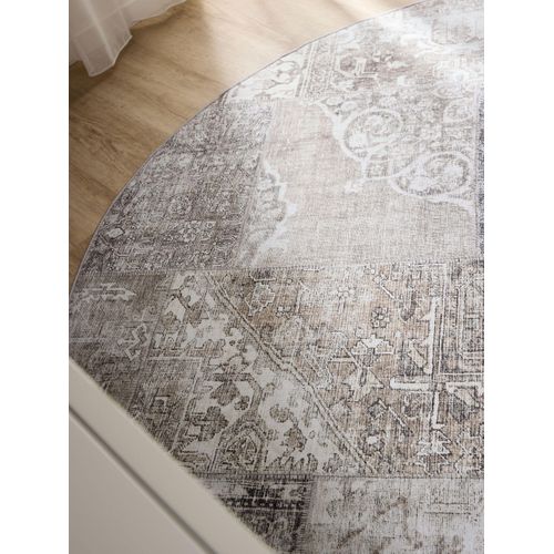 Tapis Lavable George Gris Ø 160 Cm