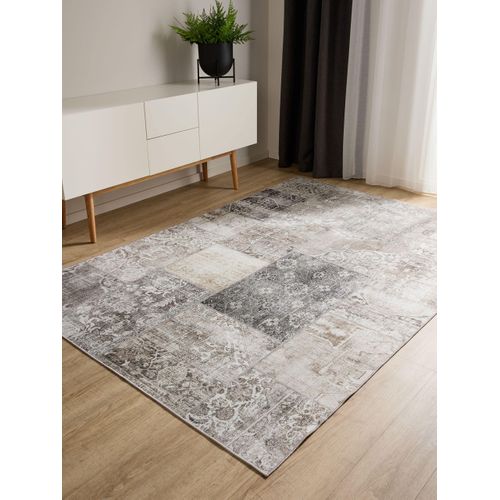 Tapis Lavable George Gris 300x400 Cm