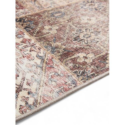 Tapis De Couloir Lavable George Multicolore/marron 80x240 Cm