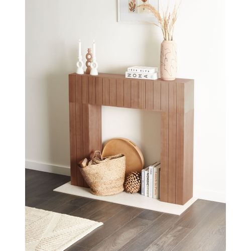 Habillage De Cheminée Bunbury Marron Clair