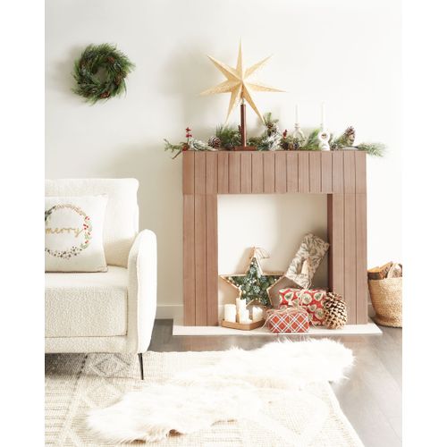 Habillage De Cheminée Bunbury Marron Clair