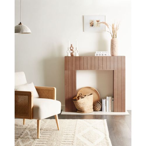 Habillage De Cheminée Bunbury Marron Clair