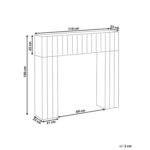 Habillage De Cheminée Bunbury Marron Clair