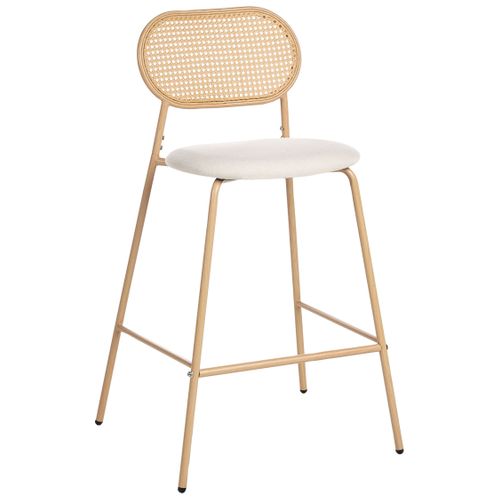 Lot De 2 Chaises De Bar Adaver Marron Clair