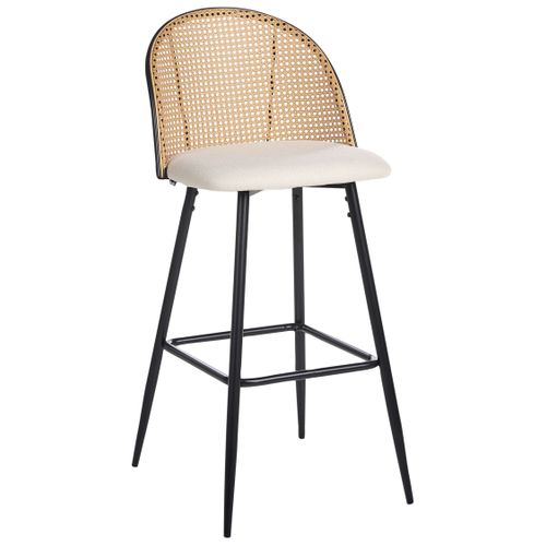 Lot De 2 Chaises De Bar Cornell Métal Noir