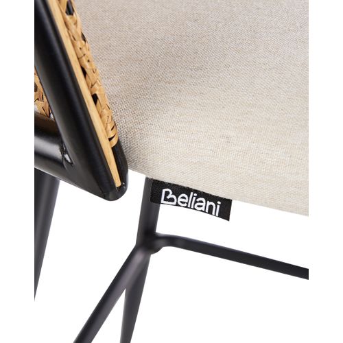 Lot De 2 Chaises De Bar Cornell Métal Noir