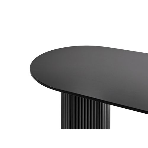 Table De Repas Sheridan Noir 180 Cm 100 Cm