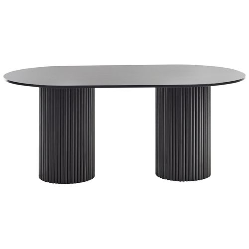 Table De Repas Sheridan Noir 180 Cm 100 Cm