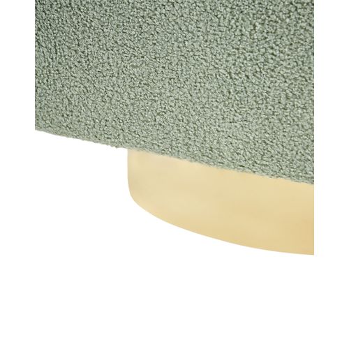 Fauteuil Lavik Bouclé Vert Clair