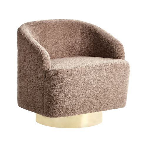 Fauteuil Lavik Tissu Marron